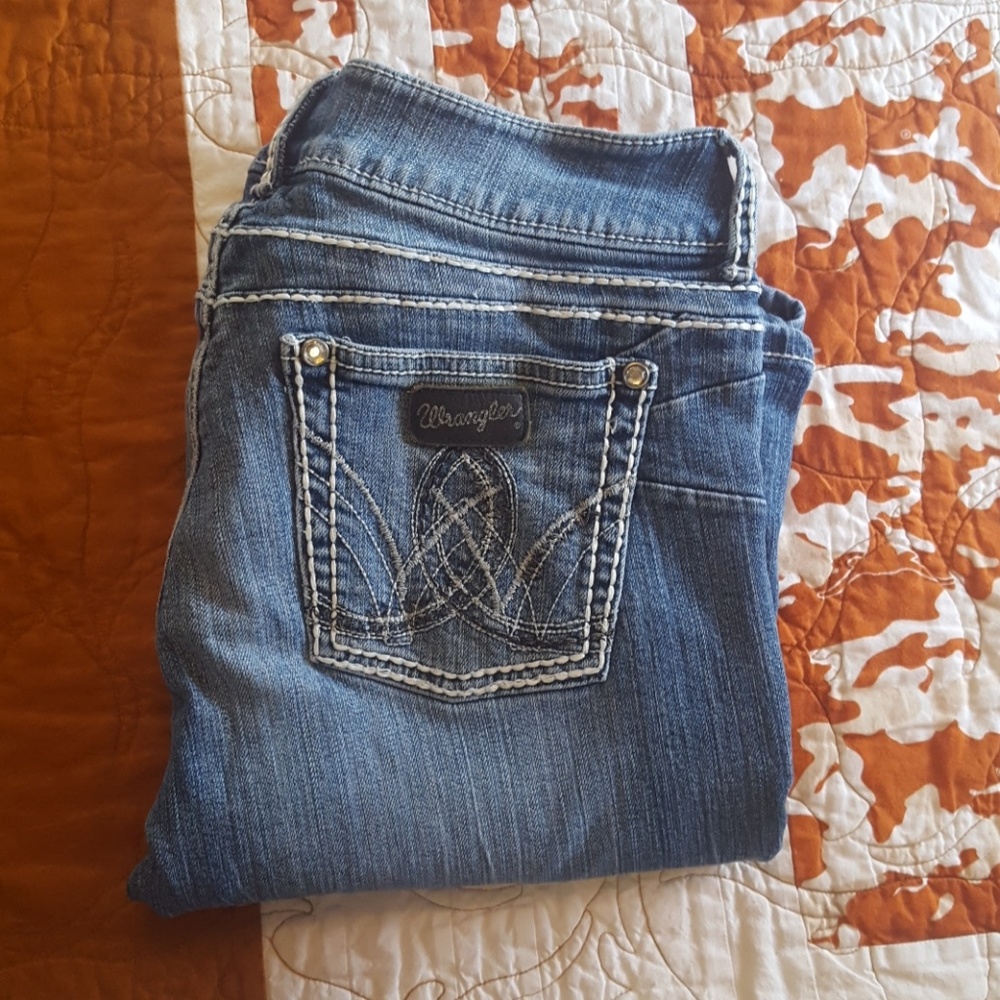 Wrangler 08MWZCM Size 5 Western Blue Jeans D55